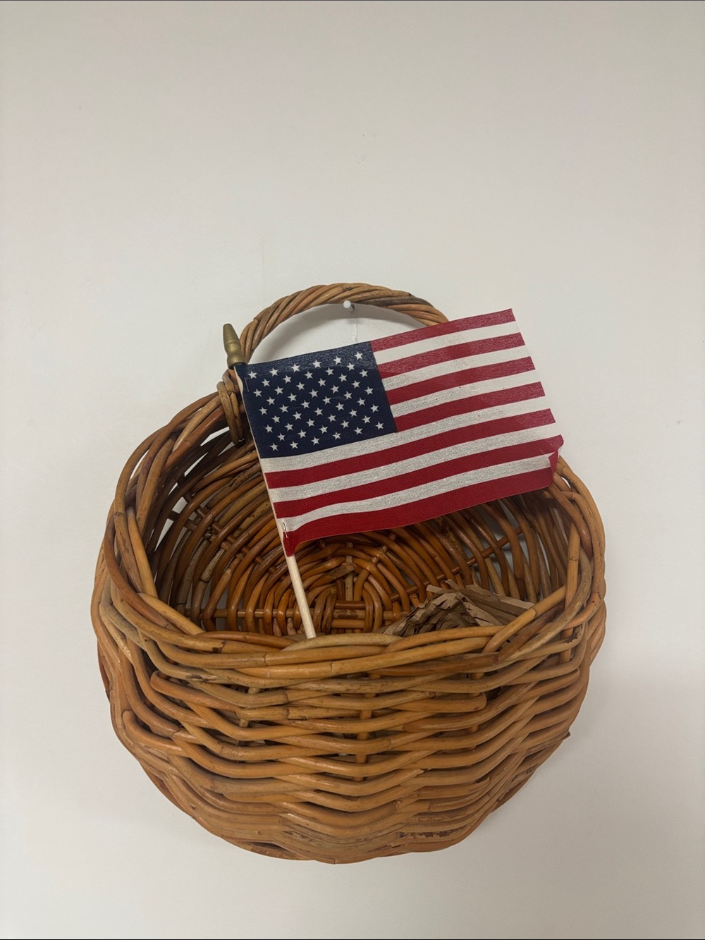 Vintage Hanging Wall Basket